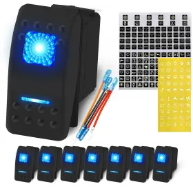 DR-A11625ABL-8PCS DAIERTEK Utv Car Rocker Toggle Switch Led