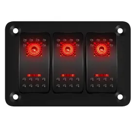744110065879 DAIERTEK Gang Rocker Switch Panel Marine Led Pi