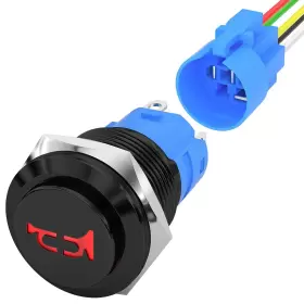 LAS3-16H-11EM-A-HORN-R DAIERTEK Switch Marine Led Momentary
