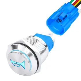 LAS3-16H-11EM-N-HORN DAIERTEK Switch Volt Momentary Push Air