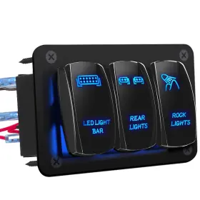 PN-1813-L DAIERTEK Led Light Bar Switch Panel Gang Rocker