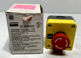 32W275 DAYTON Control Station Mushroom Head Push Twist
