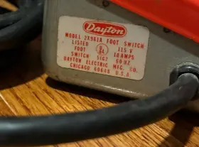 2X981A DAYTON Switch Pedal Tool #2