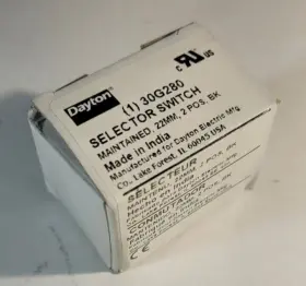 30G280 DAYTON Illum Selector Swtch