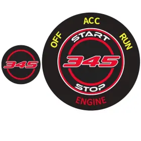 DE-ST-345RED DECALEPIC Dodge Challenger Charger Durango Push