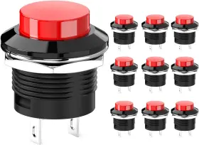 10449 DIYHZ Momentary Push Switch Mini Lock Round Ac