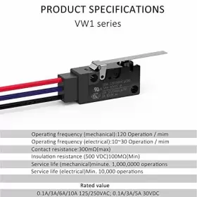 788703768365 DIYHZ Hinge Straight Lever Waterproof Momentary #2