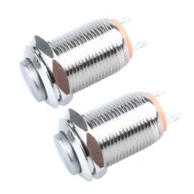 12MM-2PIN-SWITCH-LATCHING DMWD Waterproof Push Raised Head