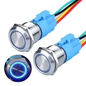 ANBXG-ZSHXDC-19B2 DMWD Latching Push Switch Waterproof