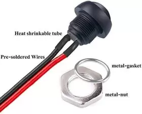 751474662231 DSTFUY Momentary Push Switch Spst Waterproof Swi #3