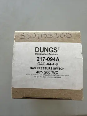 217-094A DUNGS Gas Pressure Switch Wc Box