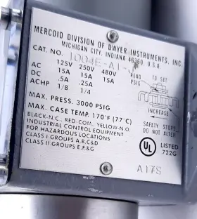 1004E-A1-J DWYER Explosion Pressure Switch Spdt Npt #2