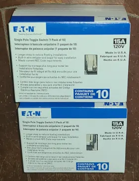 1301-7LA-10-LW EATON Toggle Switches Light