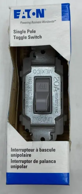 CSB120GY-BX-LW EATON Arrow Hart Single Pole Switch