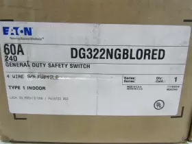 DG322NGBLORED EATON Nsb Safety Switches Dg Fusible #2