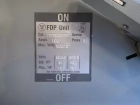FDPT3633R EATON Westinghouse Twin Fusible Panel Mount Switch #2