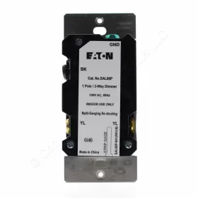 SAL06P3-LA EATON Slide Dimmer Switch Led Cfl Elv #3