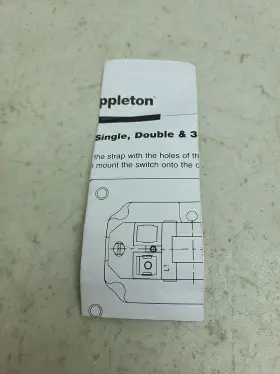 LAB21 EMERSON Appleton Toggle Switch Hazardous Amp #3