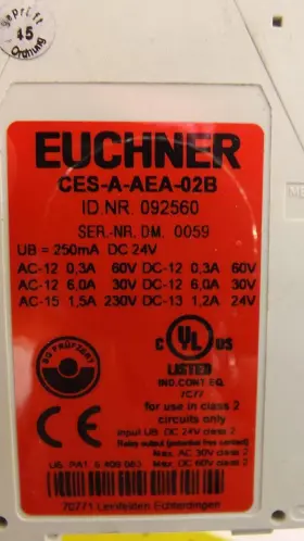 CES-A-AEA-02B EUCHNER Contact Safety Switch #3