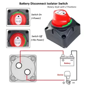 YYM04 EURDIZA Battery Disconnect Switch Master Waterproof #3