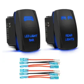 711202598096 FABOOD Led Light Bar Rear Toggle Rocker Switches