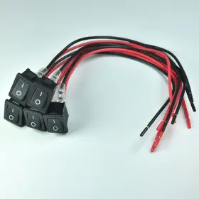 778957665039 FILSHU Mini Rocker Switch Wires Pin Spst Smal #3