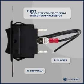 703158008064 FIVE OCEANS Boat Anchor Windlass Rocker Switch #3