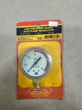 87730 FORNEY Acetylene Regulator Nos Water Pressure Gauge
