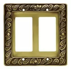 64038 FRANKLIN BRASS Double Decorator Wall Plate