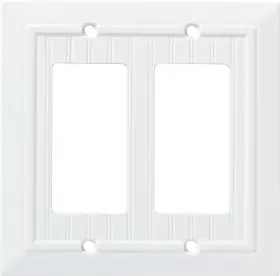 W35272-PW-C FRANKLIN BRASS Classic Beadboard Double Rocker