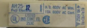 AH25-J2 FUJI Electric Keyed Selector Switch Vac Key #3