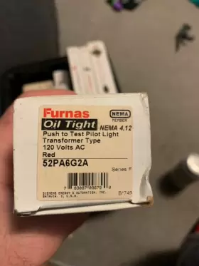 52PA6G2A FURNAS Push Pilot Light Vac