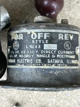 L-143 FURNAS ELECTRIC CO Reversing Drum Controller Switch #2