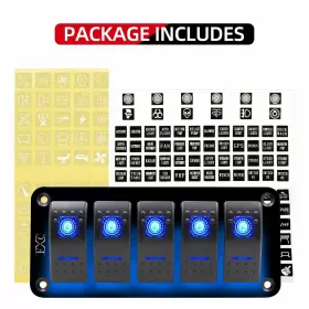 711202595026 FXC Rocker Switch Panel Gang Toggle Switches Pin #3