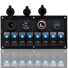 FXC091 FXC Purishion Gang Rocker Switch Panel Dual Usb Power