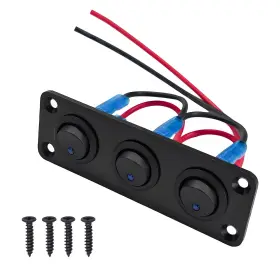 GASEDIN-2732RT GASEDIN Gang Rocker Toggle Switch Panel Led
