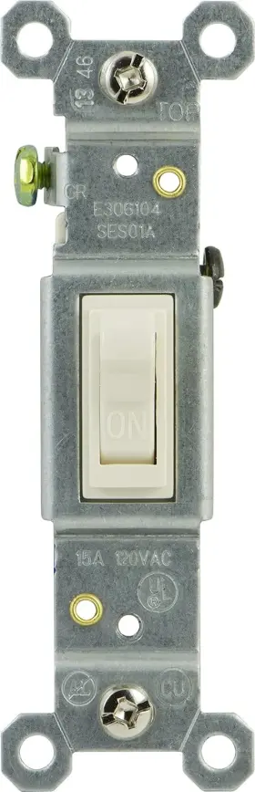 44038 GE Jasco Grounding Single Pole Toggle Switch Pack