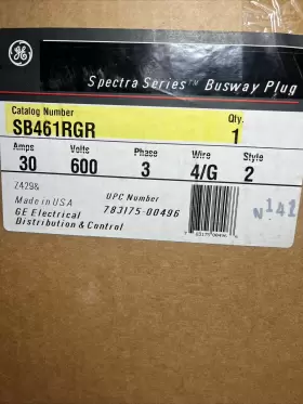 SB461RG GE Volt Phase Wire Fusible Spectra Bus Plug Amp #2