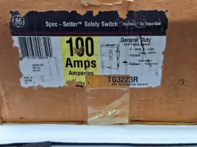 TG3223R GE Volt Pole Fusible General Safety Switch Amp