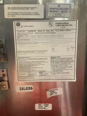 THN3361SS GE Fusible Poles Safety Switch #2