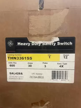 THN3361SS GE Fusible Poles Safety Switch
