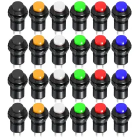 E316 GEBILDET Latching Push Switch Spst Ac