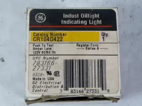 CR104D422 GENERAL-ELECTRIC Oil Indicating Light Amber #3
