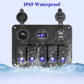 GPCT2420 GLOBAL PHOENIX Gang Marine Panel Switch Digital #2