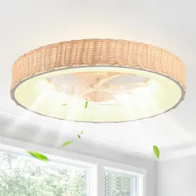 HR-8122 GMTB Ceiling Fans Lights Remote Dimmable Led Profi