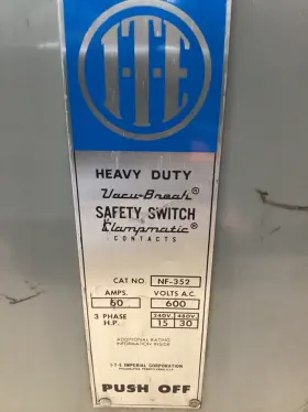 NF352 GOULD I-T-E Ite Vacu Safety Switch #2