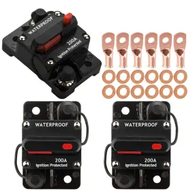 CB5-200A HAMOLAR Pack Breaker Manual Wire Lugs Copper Washer