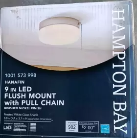 1001573998 HAMPTON BAY Hanafin Led Flush Mount Light Chain