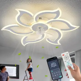 HDS-FSD22 HAODENGSHI Flower Ceiling Fan Light Remote Control
