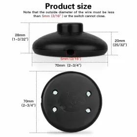 783926790810 HELUNSI Floor Lamp Switch Pedal Round #3